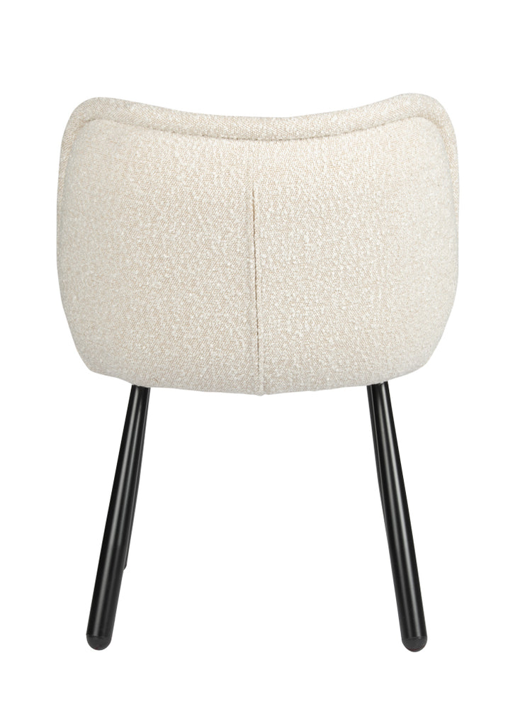 Panda Eetkamerstoel Parelwit (set van 2)